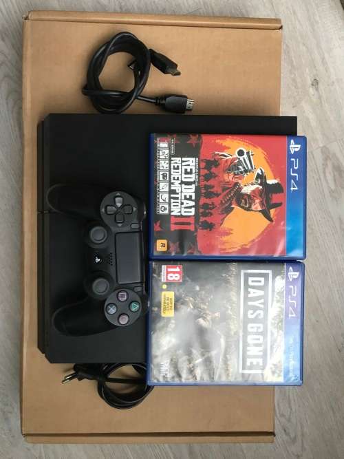 BOXED SONY PLAYSTATION 4*CUH-1216B* 1 TB HDD* 3 GAMES * 1 SONY CONTROLLER *HDMI CABLE*USB CABLE